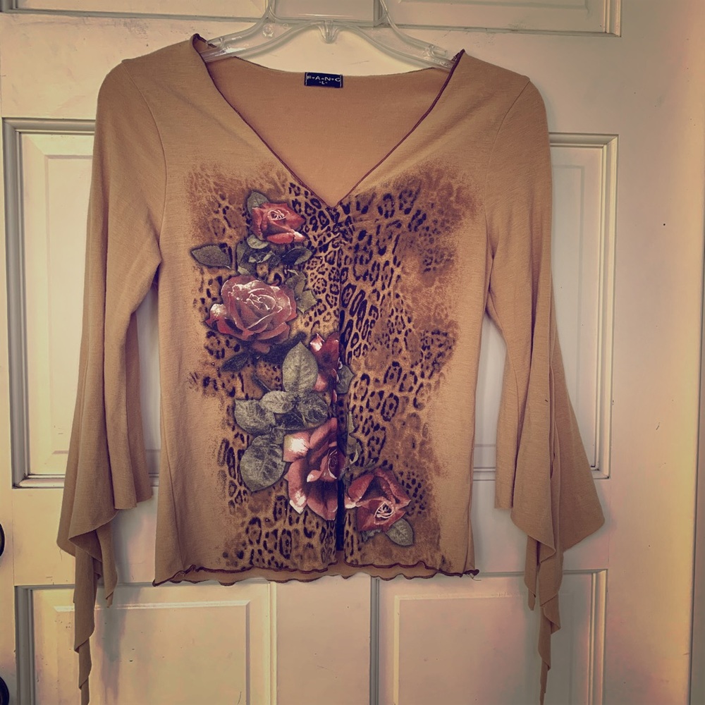 FANG V-Neck Top, size Large